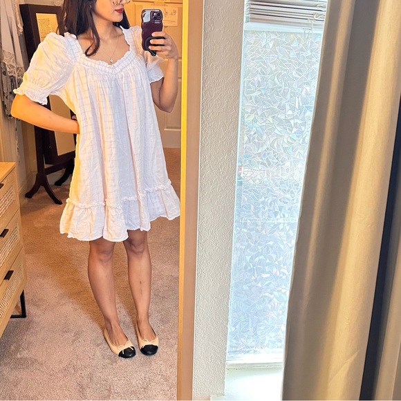 White Ruffled Dress - Picture 6 of 6